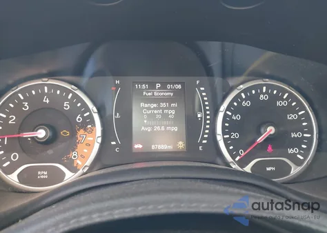 2016 Jeep Renegade Latitude из США, поврежденный, VIN ZACCJABT1GPD44237